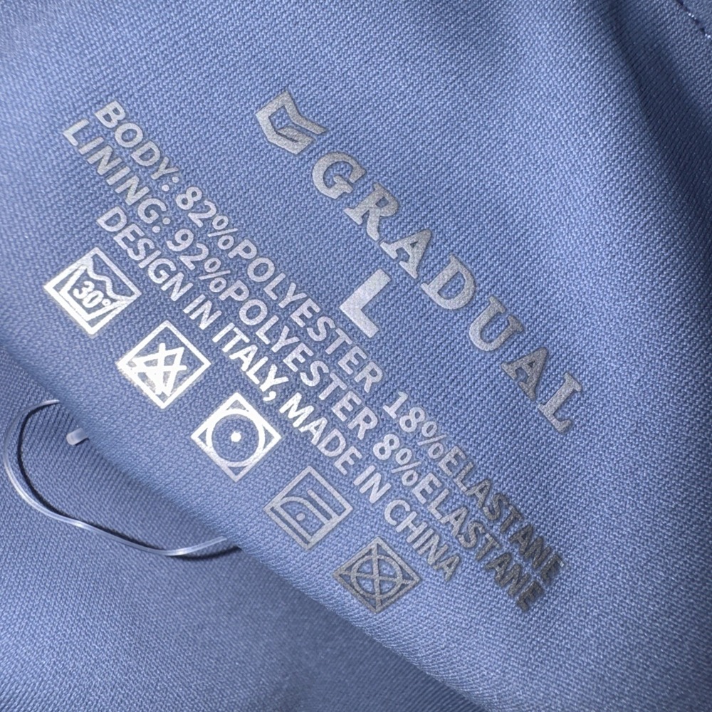 Gradual Womens Athletic Skort Size L Gray Blue Tennis Golf Skirt with Pockets - Picture 5 of 5
